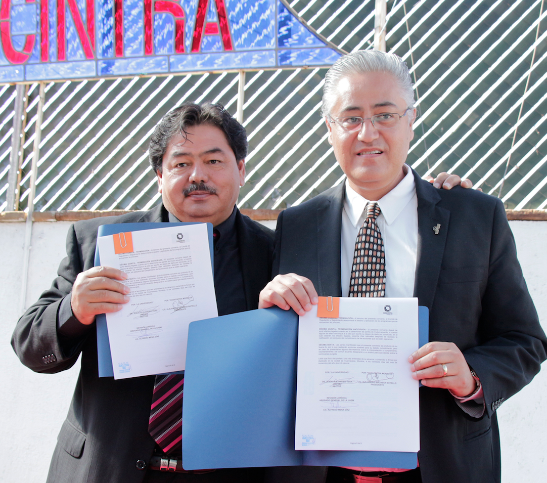 Firman la UAEM y Canacintra convenio de colaboración