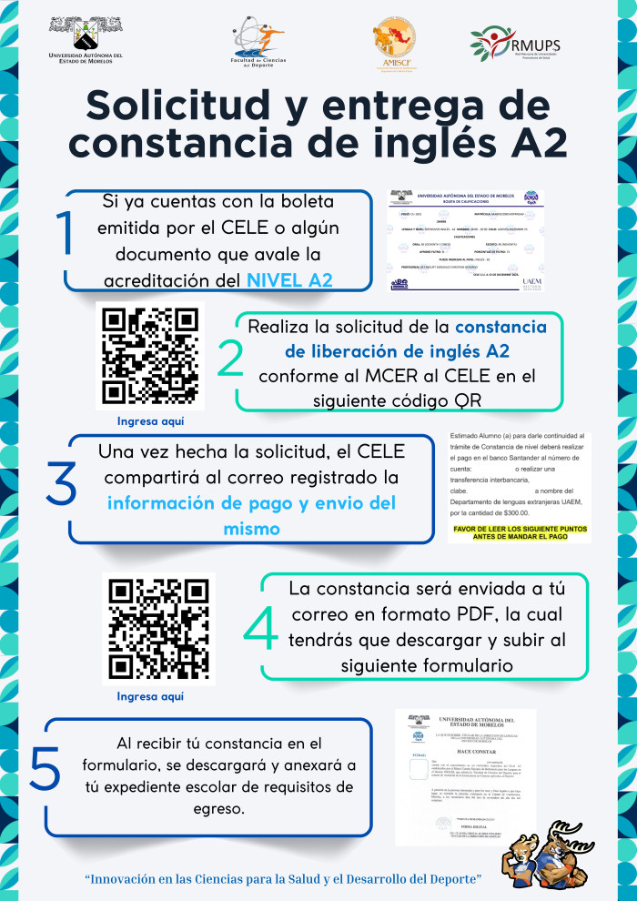 Solicitud y entrega de constancia de inglés A2