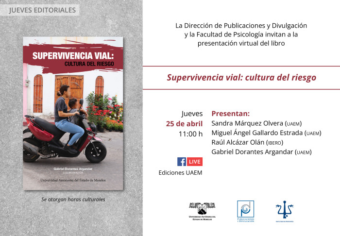 Presentación virtual del libro: "Supervivencia vial: cultura del riesgo"