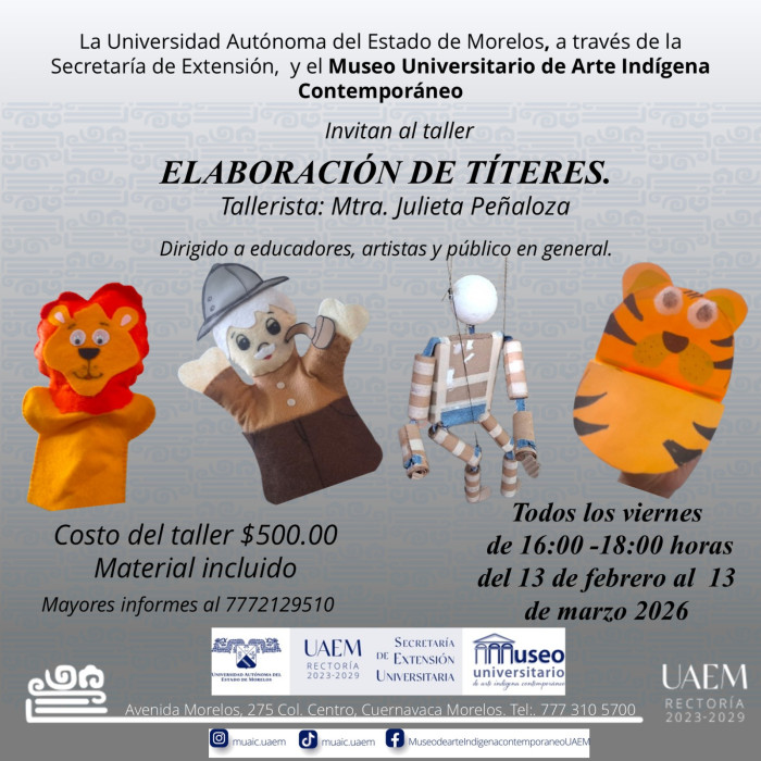Taller Elaboración de títeres