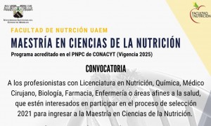 Maestría en Ciencias de la Nutrición 2021