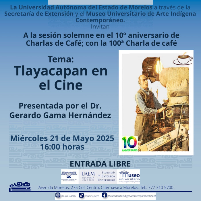Sesión solemne en el 10°aniversario de Charlas de café