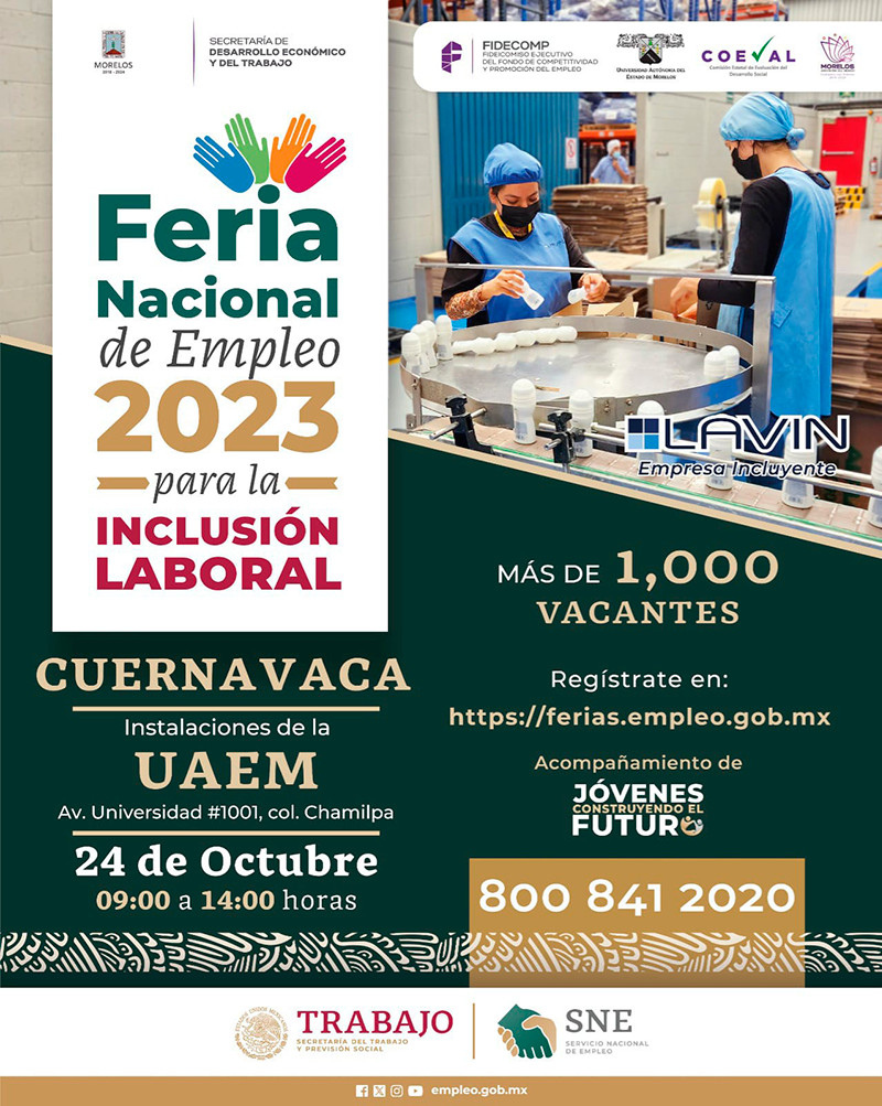 Feria Nacional de Empleo 2023 para la inclusión laboral - Universidad ...