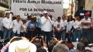 Marcha Frente Amplio Morelense, exige salida inmediata del gobernador