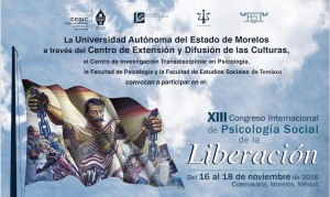 UAEM será sede del XIII Congreso Internacional de Psicología Social de la Liberación