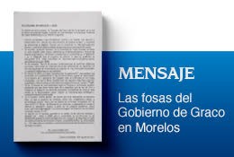 Las fosas del gobierno de Graco en Morelos