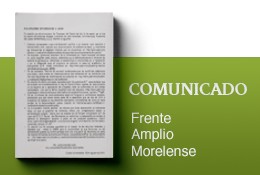 Comunicado Frente Amplio Morelense