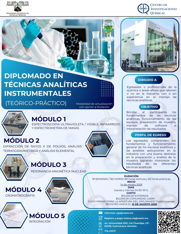 Diplomado en Técnicas Analíticas Instrumentales del CIQ