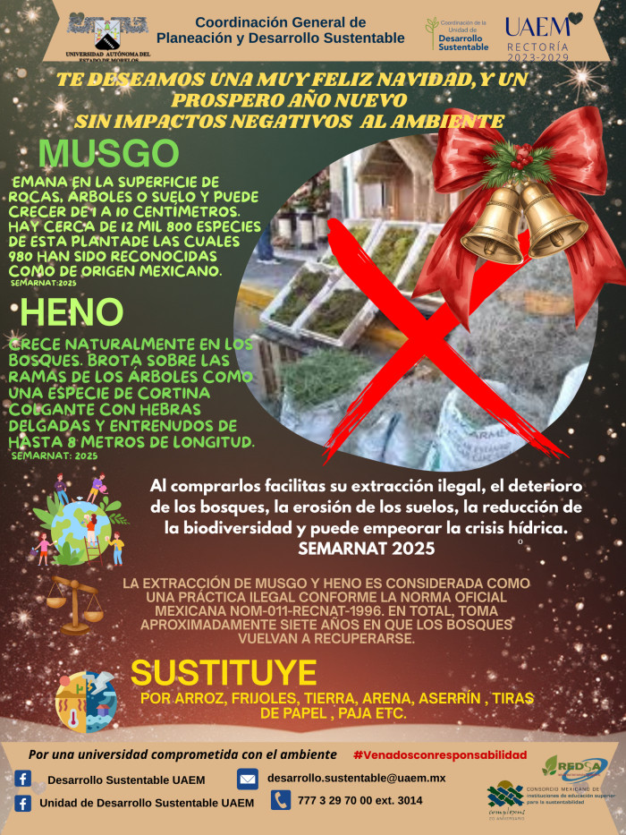 Campaña no uso de musgo y heno