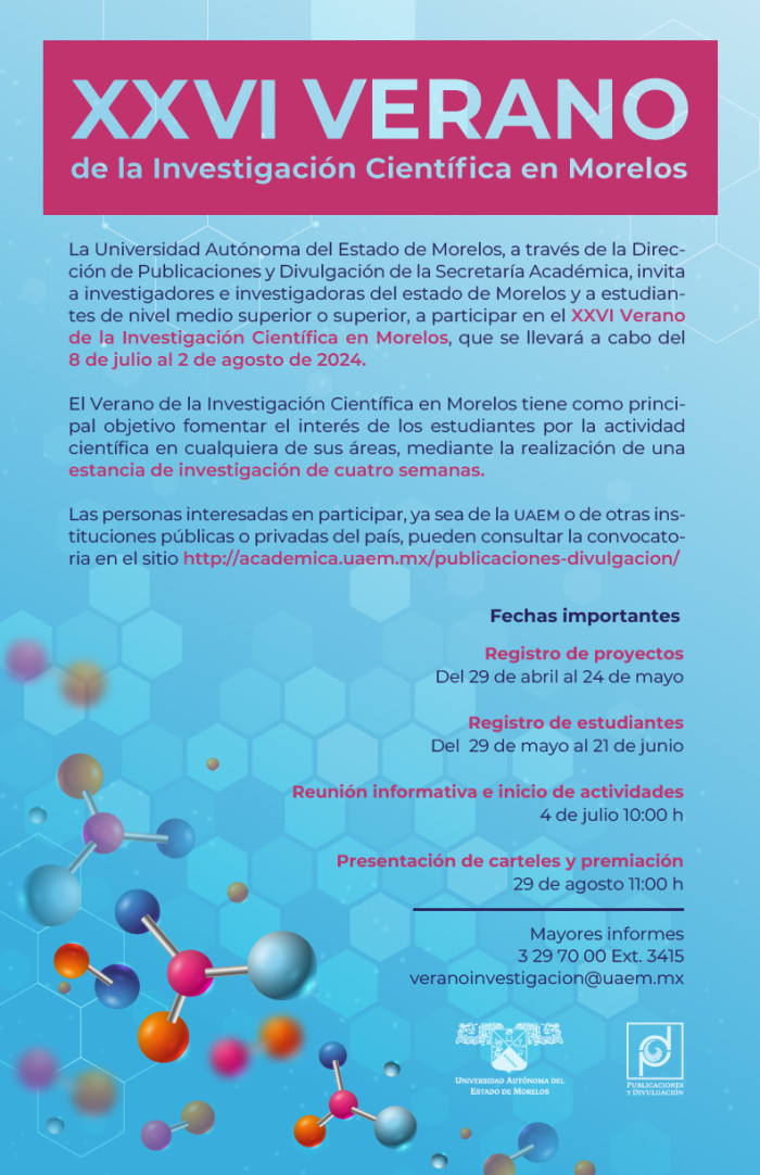 XXVI Verano de la Investigación en Morelos